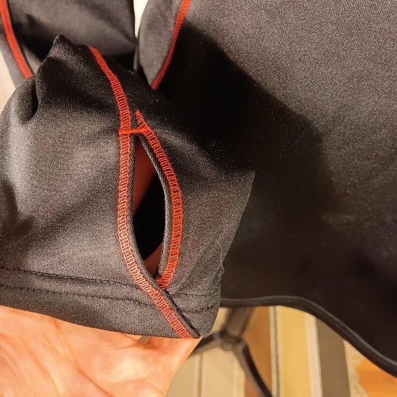 Stormtech Quarter Zip Sweater  Pullover Fleece Lined Black Red Men's Size M NWOT - Picture 9 of 16